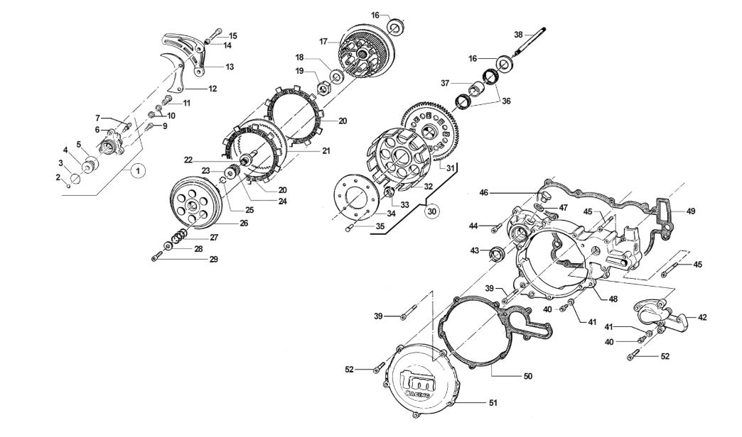2T 250/300 MX/EN 2013/2014 - MOTOR - EMBRAGUE